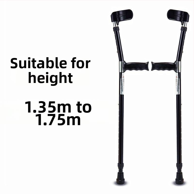 Aliuminio lydinio alkūninė lazda, vieno rankenos dizainas, anti-slydimas, ištraukiama ir reguliuojama, modelis ZG01