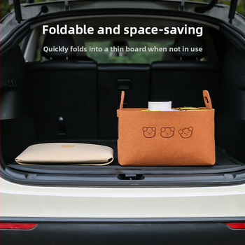 Υφασμάτινη θήκη αποθήκευσης πορτ-μπαγκάζ αυτοκινήτου, πτυσσόμενη με λαβή, κατάλληλη για όλα τα μοντέλα
