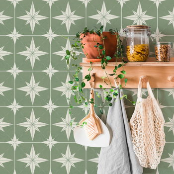 Σετ αυτοκόλλητων τοίχου με γεωμετρικό μοτίβο, μποέμ στυλ, αδιάβροχα, υφή πολυμερικής δέρματος, περισσότερα από 5 τεμάχια