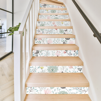 PVC αυτοκόλλητο για σκάλες – αδιάβροχο, ανθεκτικό στη μούχλα, τρισδιάστατο, μοτίβο 19581240407