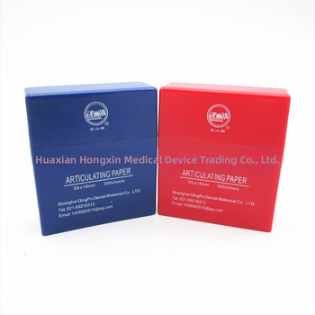 Okkluzális papír fogorvosi célra, egyszer használatos, 65 g, felnőtteknek, rózsa illatú