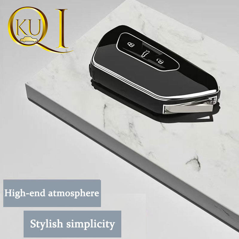 Силиконов калъф за ключ за кола – съвместим за 2020 Skoda Octavia, Leon MK4 и Golf 8; марка Platinum liguang; прост стил