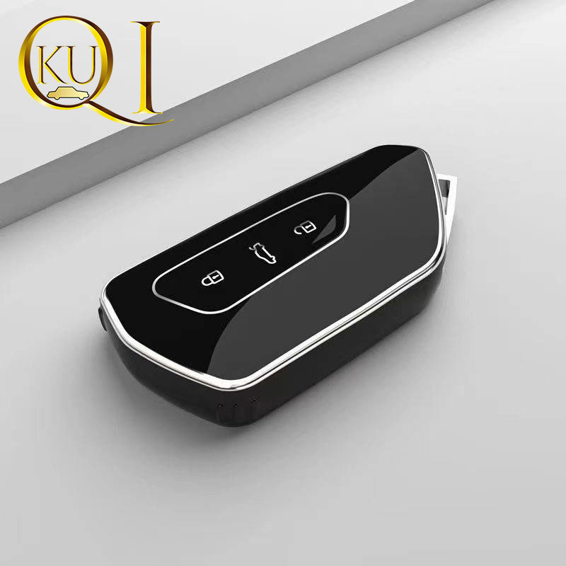 Силиконов калъф за ключ за кола – съвместим за 2020 Skoda Octavia, Leon MK4 и Golf 8; марка Platinum liguang; прост стил