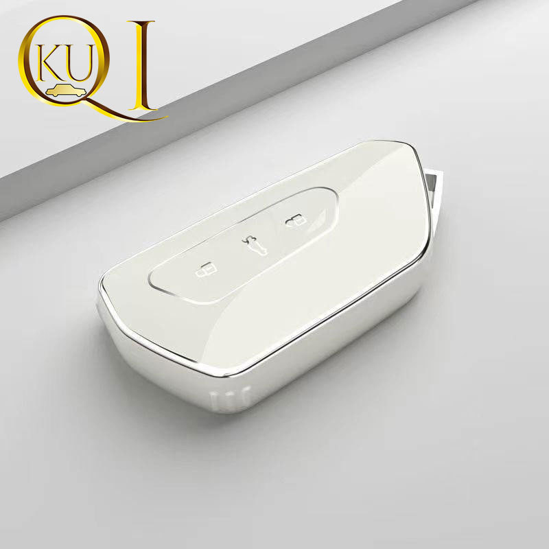 Силиконов калъф за ключ за кола – съвместим за 2020 Skoda Octavia, Leon MK4 и Golf 8; марка Platinum liguang; прост стил