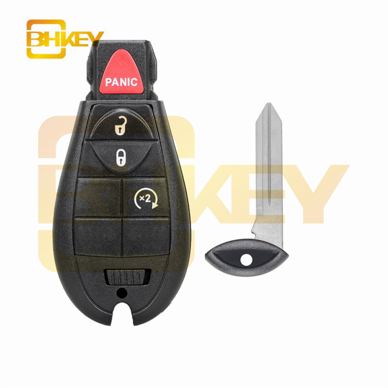 Kulcsház Dodge Chrysler Ram Jeep Liberty számára, műszaki műanyagból, méretei 85×42×15 mm, súlya 30 g