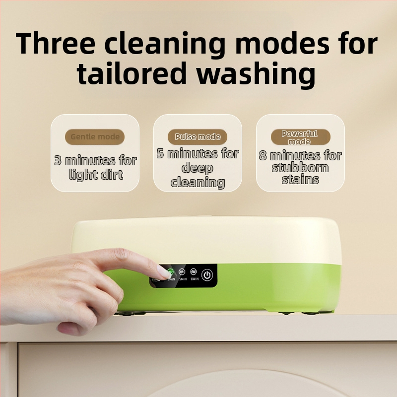 Brilles un juvelierizstrādājumu tīrīšanas ierīce — kompakta, automātiska, pārnēsājama; barošanās USB, sausā baterija vai uzlāde; spriegums 3,7 V; jauda 0,5 W; modelis QX-051; mehānisks darbības režīms