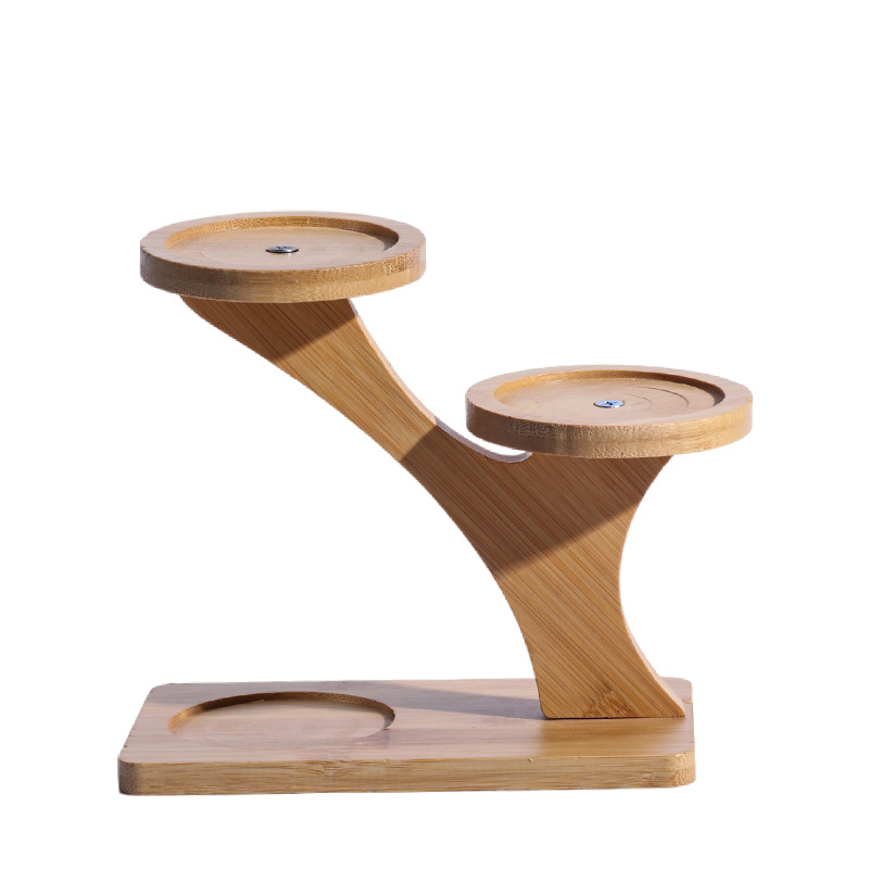 Бамбукова тава за саксии с основа за мини ландшафт – модерен стил, материал: бамбук, подходяща за дом, офис, градина