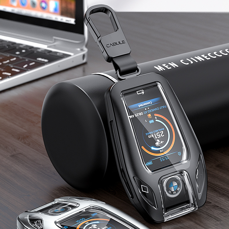 BMW rakto korpusas X5, 5-osios ir 7-osios serijos — LCD raktas, aliuminio lydinys, aukštos klasės, visiškai pritaikomas