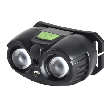 Смарт LED челник с USB зареждане и сензор, 3W, 400mAh, преносим за къмпинг, нощно риболов и бягане