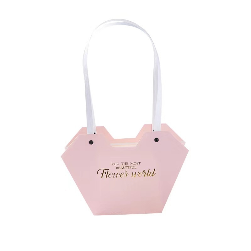 Gėlių puokštės dovanos įpakavimas ir nešiojamas maišelis, kartonas, bronzavimas, Yiwu Kinija, Spot, Yibang Packaging