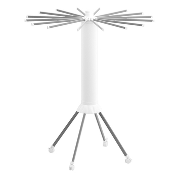 Pastatoma drabužių džiovyklė, mobilus sparno dizainas, plastikas, ištraukiama ir sulankstoma