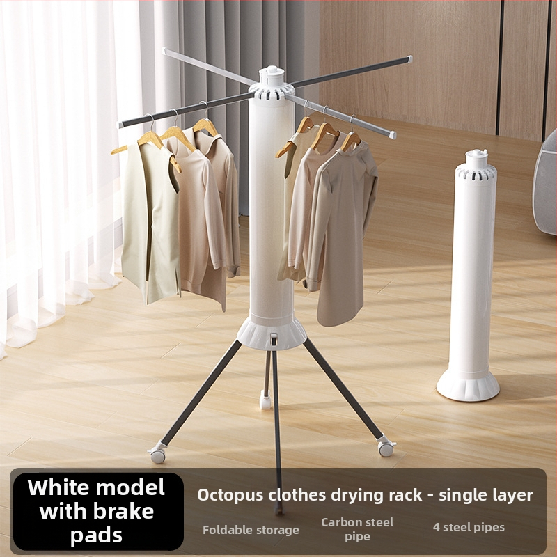 Pastatoma drabužių džiovyklė, mobilus sparno dizainas, plastikas, ištraukiama ir sulankstoma