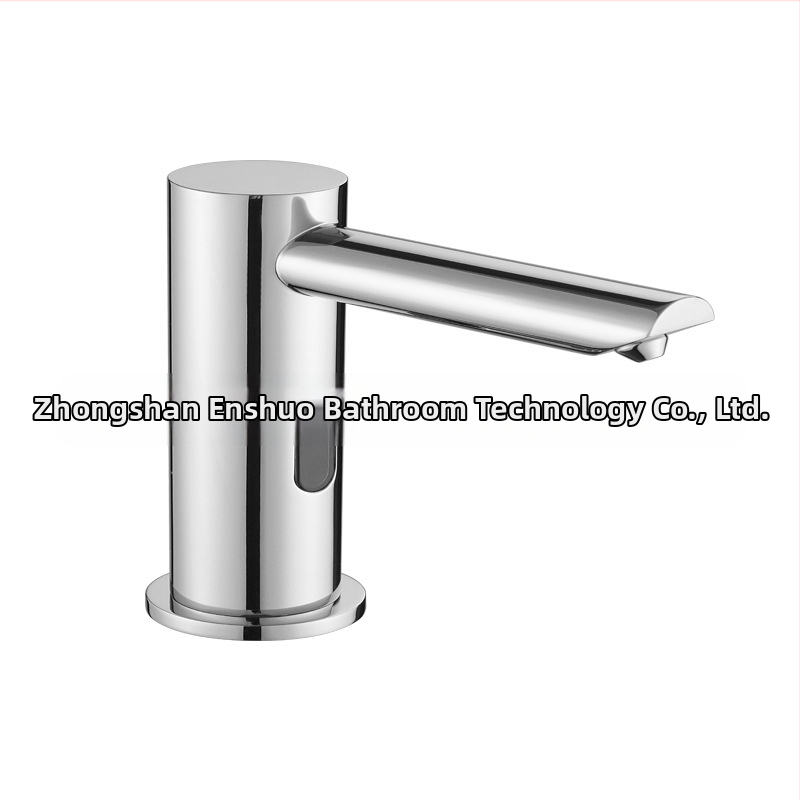 Automatický senzorový penový mydlovač, kohútikový typ – mosadz, chrómovaný povrch, moderný minimalistický štýl, indukčná funkcia, hmotnosť 2 kg