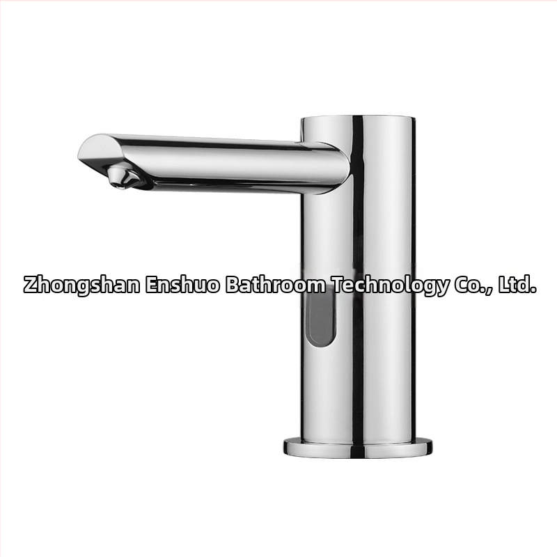 Automatický senzorový penový mydlovač, kohútikový typ – mosadz, chrómovaný povrch, moderný minimalistický štýl, indukčná funkcia, hmotnosť 2 kg