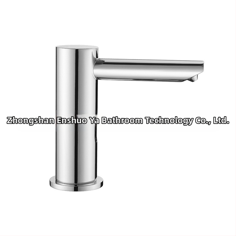 Automatický senzorový penový mydlovač, kohútikový typ – mosadz, chrómovaný povrch, moderný minimalistický štýl, indukčná funkcia, hmotnosť 2 kg