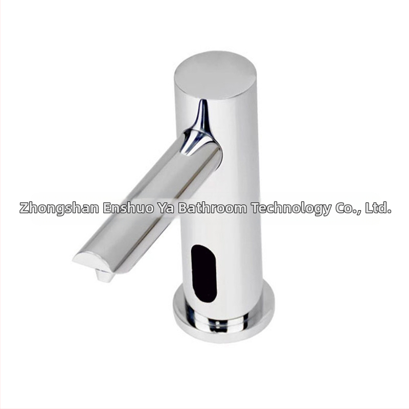 Automatický senzorový penový mydlovač, kohútikový typ – mosadz, chrómovaný povrch, moderný minimalistický štýl, indukčná funkcia, hmotnosť 2 kg