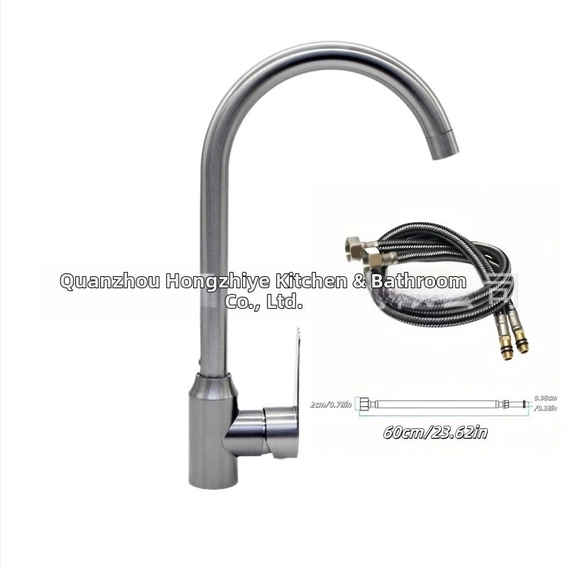 Virtuvės čiaupas karštam ir šaltam vandeniui, 360° pasukamas, visiškai varinis korpusas, keraminių plokščių vožtuvas, modelis BLT02GQH-80