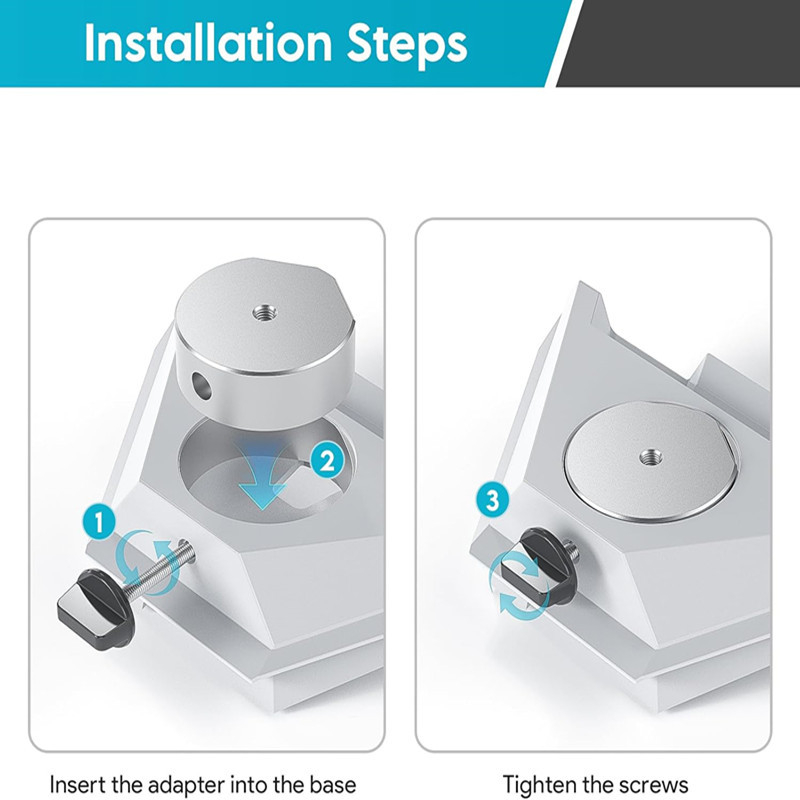 V4 alumíniumötvözet jelvevő szerelő konzol – 360° forgás, beltéri és kültéri használatra