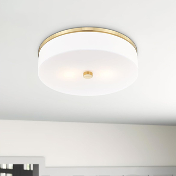 Φωτιστικό οροφής LED 110V, μεταλλικό σώμα, υφασμάτινο σκιάδιο, κάλυψη 5–10 τ.μ., κατάλληλο για σαλόνι και υπνοδωμάτιο