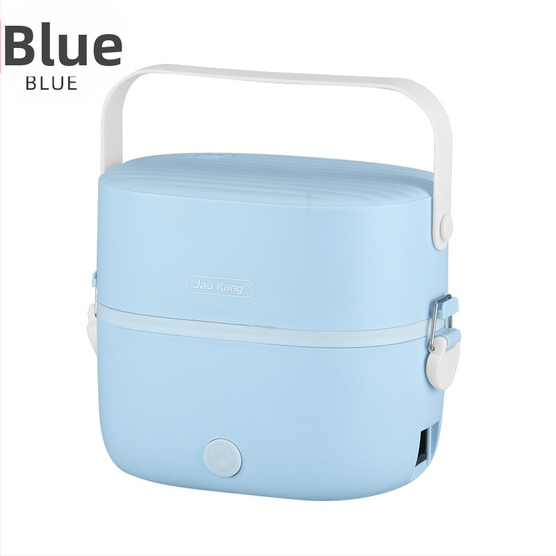 Електрическа кутия за обяд ZKFH-001, изолиран двуслоен дизайн с плоча за топлина, вътрешна тава от 304 неръждаема стомана, 270W при 220V, USB захранване