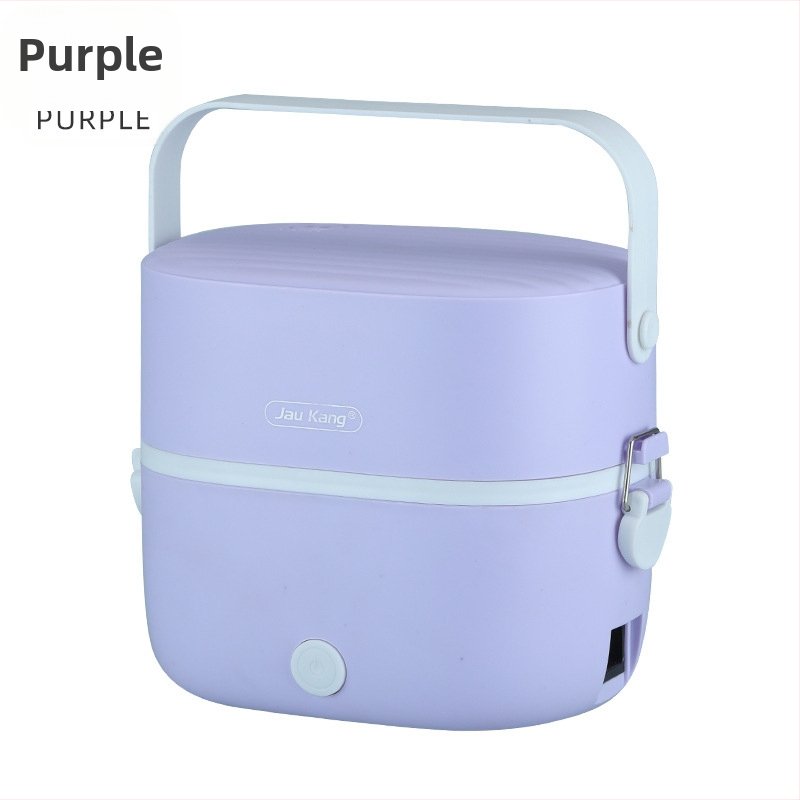 Електрическа кутия за обяд ZKFH-001, изолиран двуслоен дизайн с плоча за топлина, вътрешна тава от 304 неръждаема стомана, 270W при 220V, USB захранване