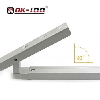 Zidni rega za skladištenje mikrovalne s teleskopskim sklopnim držačem — Materijal: hladno valjani čelik; Marka: OK-100/Yochi; Model: Telescopic Folding Bracket; Namjena: Polica za mikrovalnu pećnicu; Stil: Moderno jednostavno