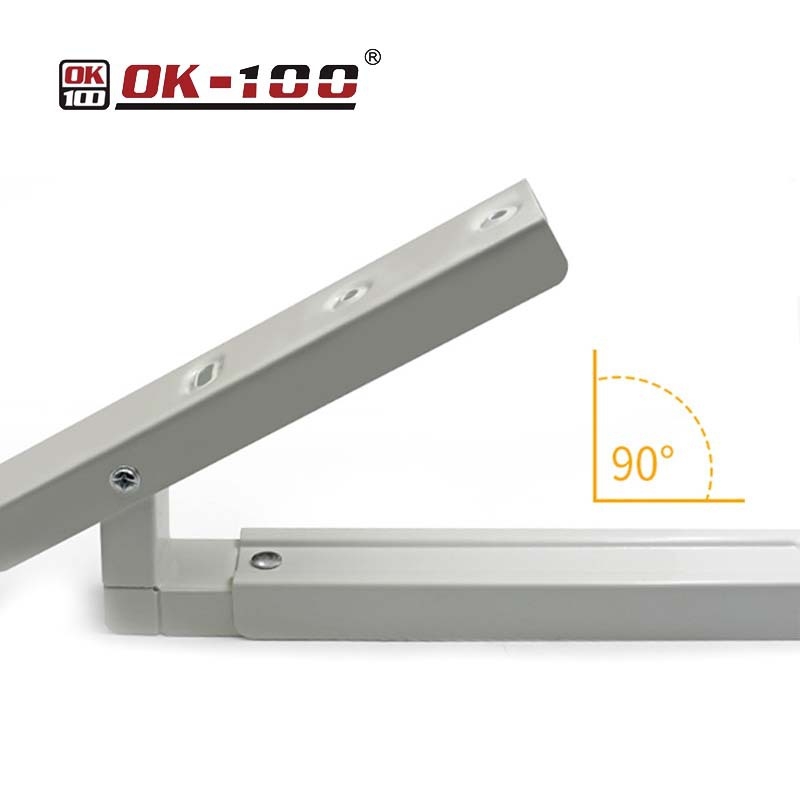 Zidni rega za skladištenje mikrovalne s teleskopskim sklopnim držačem — Materijal: hladno valjani čelik; Marka: OK-100/Yochi; Model: Telescopic Folding Bracket; Namjena: Polica za mikrovalnu pećnicu; Stil: Moderno jednostavno