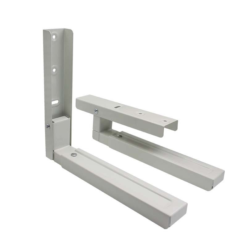 Zidni rega za skladištenje mikrovalne s teleskopskim sklopnim držačem — Materijal: hladno valjani čelik; Marka: OK-100/Yochi; Model: Telescopic Folding Bracket; Namjena: Polica za mikrovalnu pećnicu; Stil: Moderno jednostavno