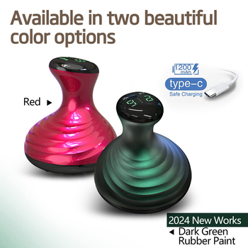 Električni uređaj za meridijansku terapiju s cupping masažom i grijanjem (USB napajanje, model GSY-BT37, temperatura 37–55°C, 4 načina, ABS kućište, 1200mAh)