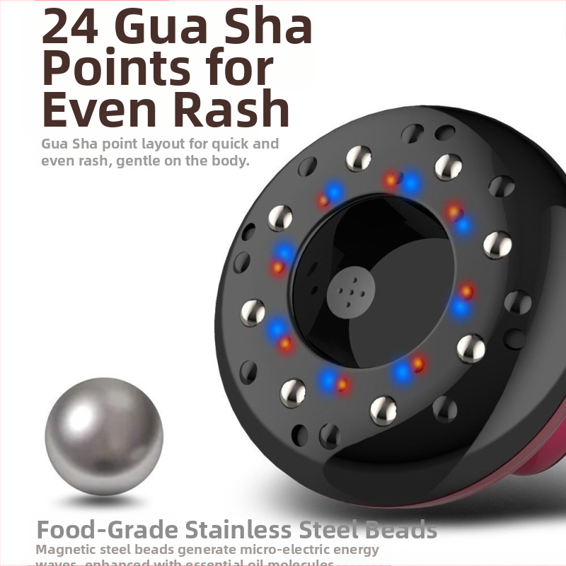 Електрическо устройство за меридианна терапия с къпинг масаж и вакуумен масаж (USB захранване, модел GSY-BT37, температура 37–55°C, 4 скорости, ABS корпус, 1200mAh)