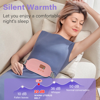 Vidukļa apkures josta ar infrasarkano fizioterapiju, siltā kompresijas masāža, USB barošana, modelis NG01, temperatūra 45–65°C