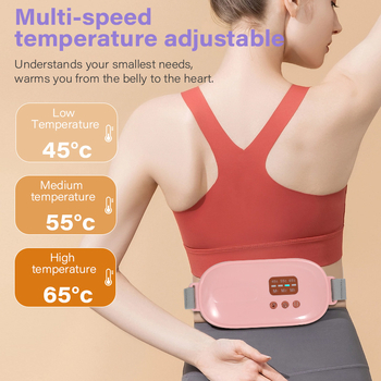 Vidukļa apkures josta ar infrasarkano fizioterapiju, siltā kompresijas masāža, USB barošana, modelis NG01, temperatūra 45–65°C