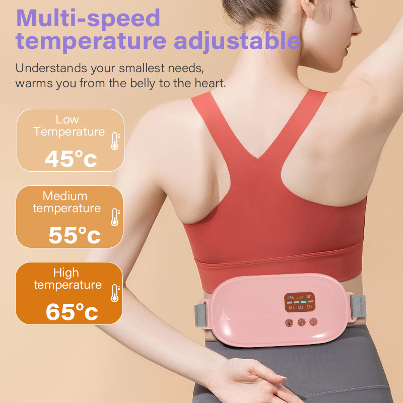 Pojas za zagrijavanje struka s infracrvenom fizioterapijom, masaža toplim kompresom, USB napajanje, model NG01, 45–65°C