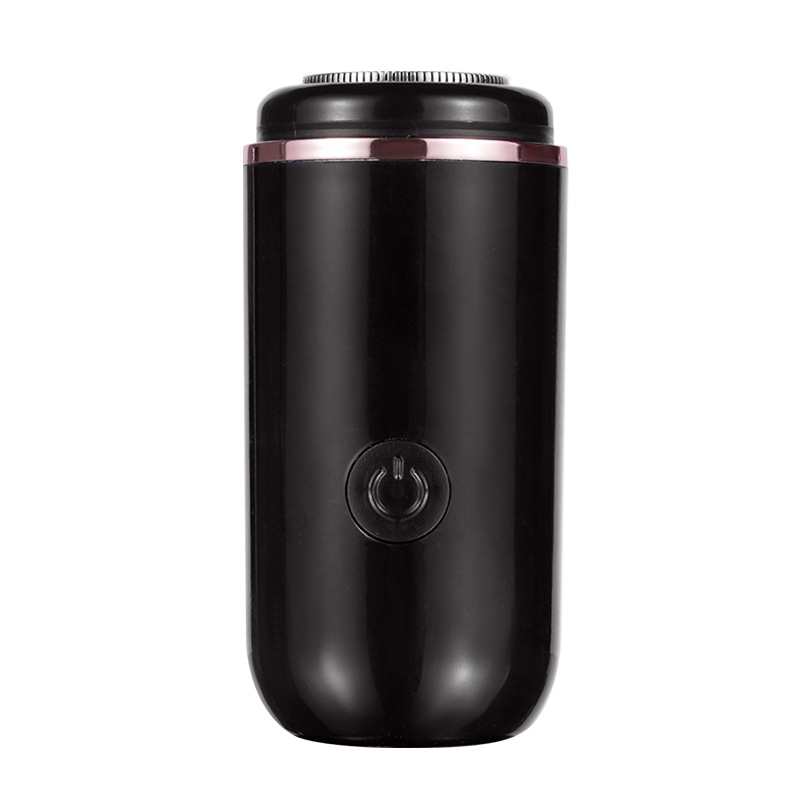 Mini elektrinė skutimosi priemonė vyrams su pasukama daugiašlaitė galva (>4), integruota baterija 100-300 mAh, tylus veikimas <36 dB, įkrovimas, veikimo laikas >3 val