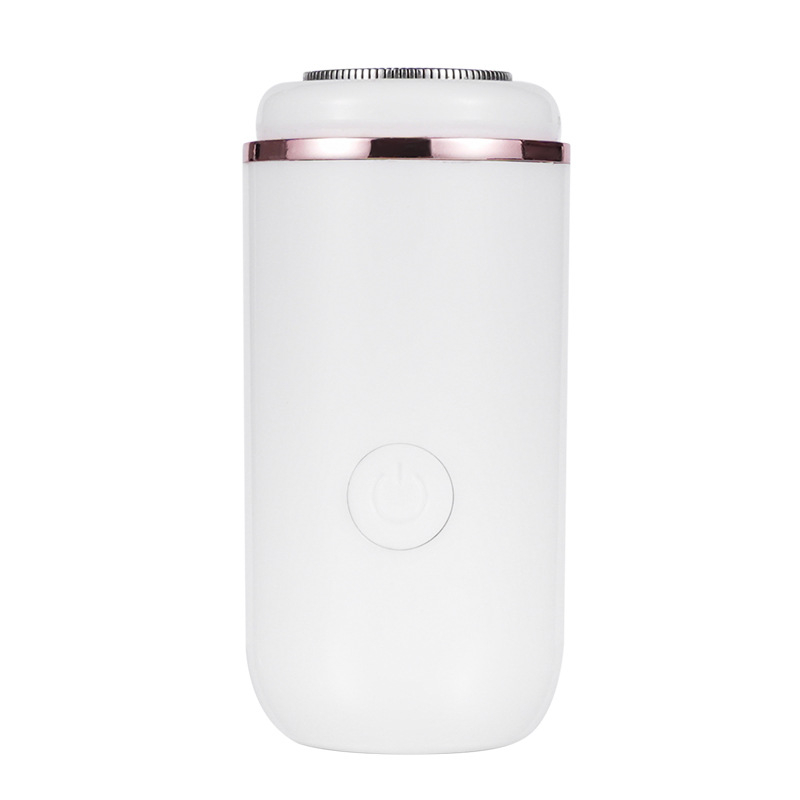 Mini elektrinė skutimosi priemonė vyrams su pasukama daugiašlaitė galva (>4), integruota baterija 100-300 mAh, tylus veikimas <36 dB, įkrovimas, veikimo laikas >3 val