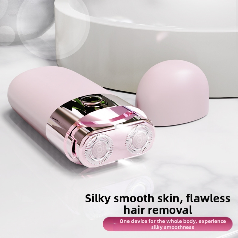 Женски електрически апарат за обезкосмяване със светлина, за цялото тяло, 2 приставки за остриета, USB/електрическо захранване, модел 9103