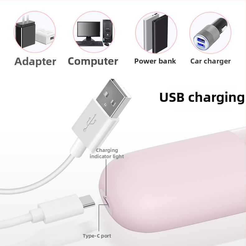 Женски електрически апарат за обезкосмяване със светлина, за цялото тяло, 2 приставки за остриета, USB/електрическо захранване, модел 9103