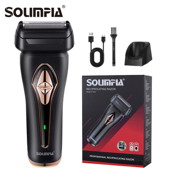 Elektriskais skuveklis ar kustīgu divu asmeņu galvu; pilnīgi mazgājams; LED displejs; USB uzlāde; 1 stunda darbības laiks.