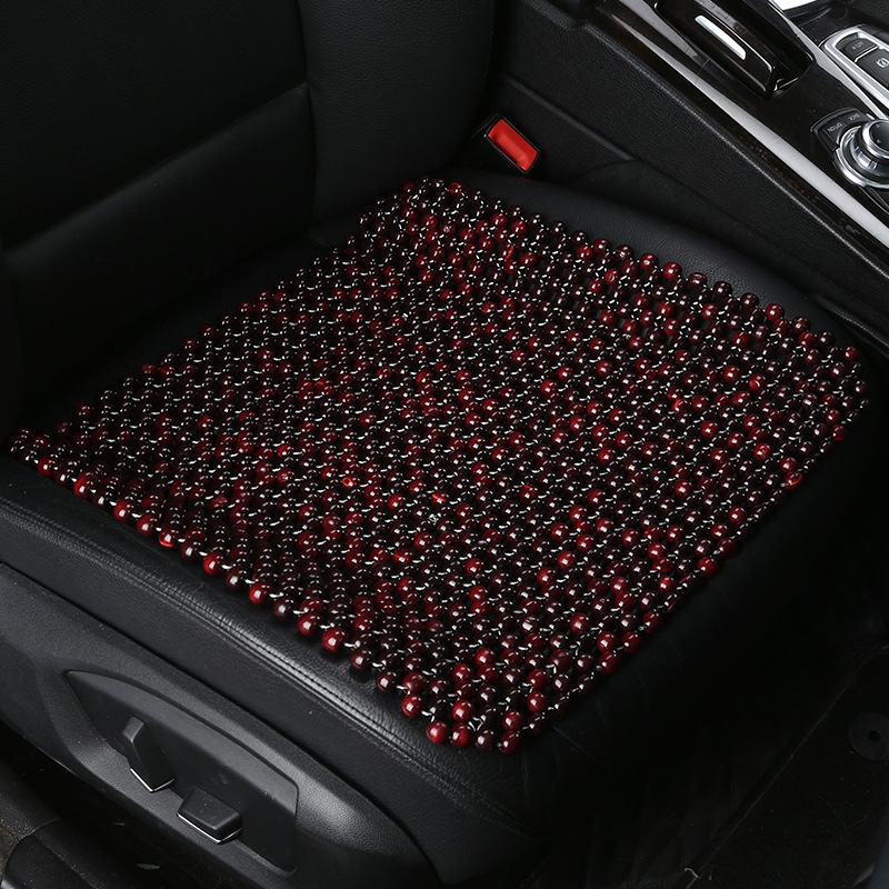 XB162 Αυτοκινητικό μαξιλάρι καθίσματος από ξύλινες χάντρες, διαπερατό, χωρίς πλάτη, για όλες τις εποχές