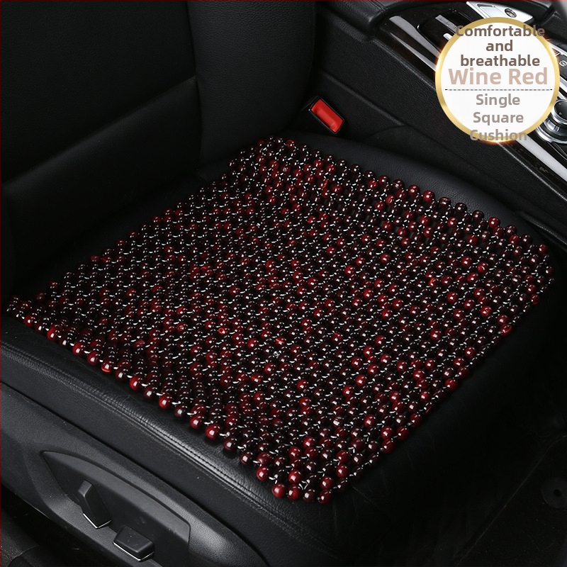 XB162 Αυτοκινητικό μαξιλάρι καθίσματος από ξύλινες χάντρες, διαπερατό, χωρίς πλάτη, για όλες τις εποχές