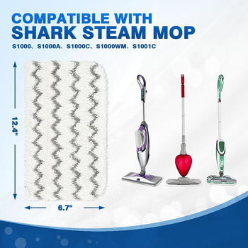 Κεφαλή μίας σκούπας ατμού Shark M11/D01/S1000/S1000C – ύφασμα ινών με Velcro, ριγέ πολυεστερικό ύφασμα brocade