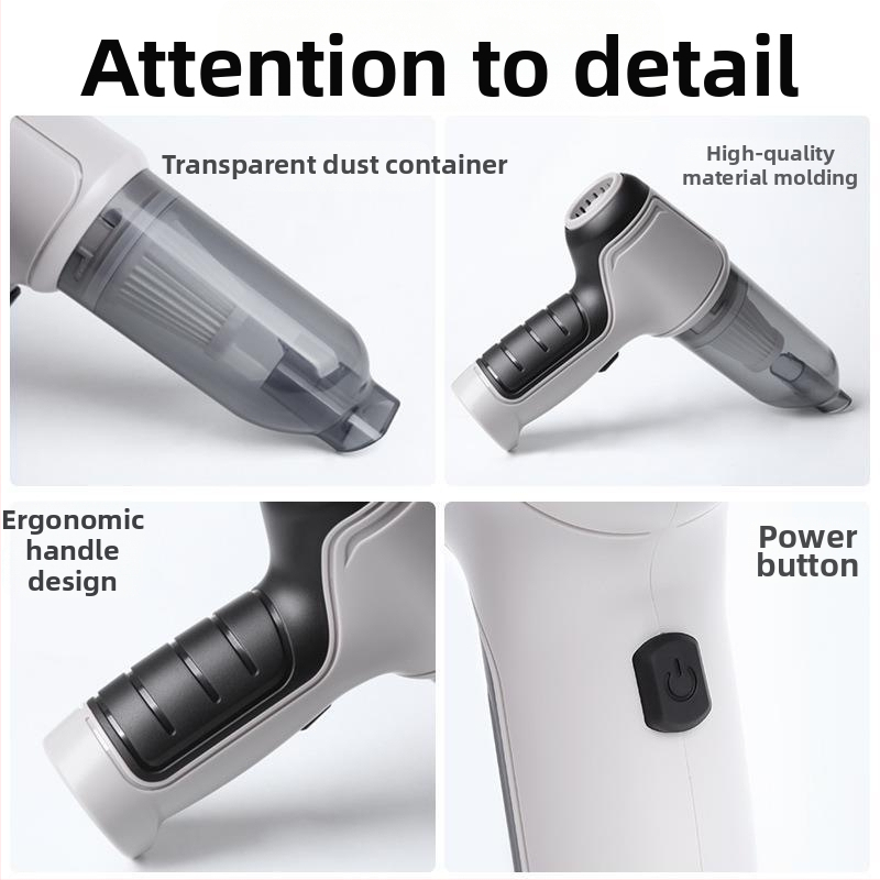 Rokas autosūkājs, bezvadu, 7.4V, 120W, 1900Pa, uzlādējams