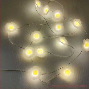 LED гирлянда с медна тел, дизайн във форма на цвете; вход 3V, 30 lm, IP42, модел 18039, живот 50000 ч