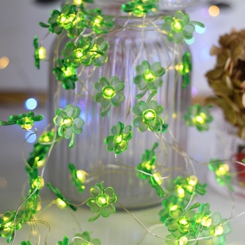 LED гирлянда с медна тел, дизайн във форма на цвете; вход 3V, 30 lm, IP42, модел 18039, живот 50000 ч