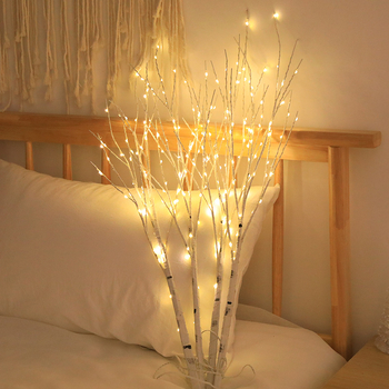 LED лампа във форма на клонка за вътрешна употреба, водоустойчива декоративна лампа с медна тел за вази и DIY спалня/нощна светлина, G5 база, 4.5V, IP44, PVC корпус, живот 9999 ч