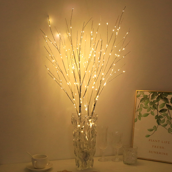 LED лампа във форма на клонка за вътрешна употреба, водоустойчива декоративна лампа с медна тел за вази и DIY спалня/нощна светлина, G5 база, 4.5V, IP44, PVC корпус, живот 9999 ч