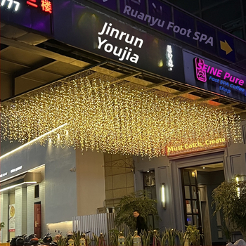 Φωτιστικά κουρτίνας LED εξωτερικού χώρου με ηλιακή ενέργεια, 24V DC χαμηλής τάσης, αδιάβροχα, 200 LED, ρυθμιζόμενα με τηλεχειριστήριο, διάρκεια ζωής 5000 ωρών