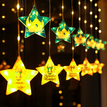 Φωτά LED κουρτινών με πενταγωνικά αστέρια, βύσμα E14, IP44, 6 lm, CE πιστοποιημένο, διάρκεια ζωής 6000 h