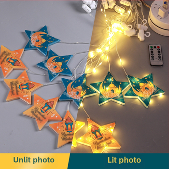 Φωτά LED κουρτινών με πενταγωνικά αστέρια, βύσμα E14, IP44, 6 lm, CE πιστοποιημένο, διάρκεια ζωής 6000 h