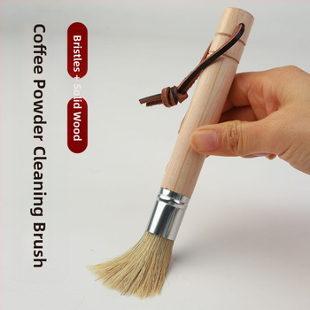 Βούρτσα καθαρισμού μύλου καφέ με ξύλινο χερούλι, τρίχες, μοντέρνο απλό στυλ